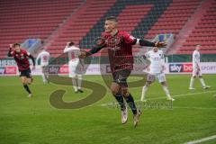 3. Liga - FC Ingolstadt 04 - VfB Lübeck - Tor Jubel 1:0 Stefan Kutschke (30, FCI) Merlin Röhl (34, FCI)