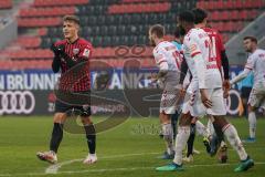 3. Liga - FC Ingolstadt 04 - VfB Lübeck - Dennis Eckert Ayensa (7, FCI) ärgert sich Tor verpasst