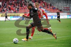 3. Liga - Hallescher FC - FC Ingolstadt 04 - Caniggia Ginola Elva (14, FCI) Boeder Lukas (29 Halle)