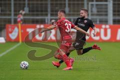 3. Liga - Türkgücü München - FC Ingolstadt 04 - Zweikampf Marc Stendera (10, FCI) Gorzel Nico (37 Türkgücü)