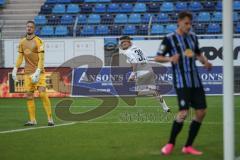 3. Liga - Waldhof Mannheim - FC Ingolstadt 04 - Stefan Kutschke (30, FCI) überwindet Torwart Bartels Jan-Christoph (23 Mannheim) Tor Jubel Anschlußtreffer 3:1, Christiansen Max (13 Mannheim)