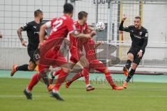 3. Liga - Türkgücü München - FC Ingolstadt 04 - Flanke Fatih Kaya (9, FCI) zu Stefan Kutschke (30, FCI)