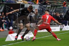 3. Liga - FC Viktoria Köln - FC Ingolstadt 04 - Filip Bilbija (35, FCI) Handle Simon (7 Köln)