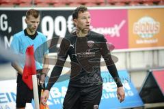 3. Liga - Hallescher FC - FC Ingolstadt 04 - Ecke Marcel Gaus (19, FCI)