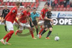 3. Liga - Hallescher FC - FC Ingolstadt 04 - rchts Maximilian Beister (11, FCI) Pass