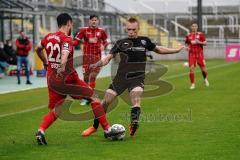 3. Liga - Türkgücü München - FC Ingolstadt 04 - Ilmari Niskanen (22, FCI) Berzel Aaron (22 Türkgücü)