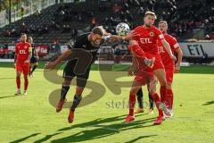 3. Liga - FC Viktoria Köln - FC Ingolstadt 04 - Kopfball Zweikampf Björn Paulsen (4, FCI) Handle Simon (7 Köln)