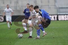 3. Liga - 1. FC Saarbrücken - FC Ingolstadt 04 - Zweikampf Ilmari Niskanen (22, FCI) Sverko Marin (3 SB)