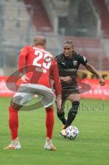 3. Liga - Hallescher FC - FC Ingolstadt 04 - Caniggia Ginola Elva (14, FCI) Boeder Lukas (29 Halle)