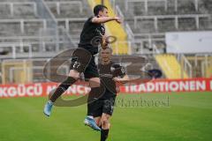 3. Liga - Türkgücü München - FC Ingolstadt 04 - Tor Jubel Thomas Keller (27, FCI) 0:1, Ilmari Niskanen (22, FCI)