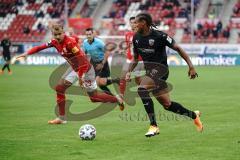 3. Liga - Hallescher FC - FC Ingolstadt 04 - Caniggia Ginola Elva (14, FCI) Boeder Lukas (29 Halle)