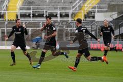 3. Liga - Türkgücü München - FC Ingolstadt 04 - Tor Jubel Thomas Keller (27, FCI) 0:1, Marcel Gaus (19, FCI) Fatih Kaya (9, FCI) Tobias Schröck (21, FCI)