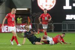 3. Liga - 1. FC Kaiserslautern - FC Ingolstadt 04 - Filip Bilbija (35, FCI) wird gefoult