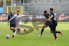 3. Liga - Waldhof Mannheim - FC Ingolstadt 04 - Marc Stendera (10, FCI) Donkor Anton-Leander (19 Mannheim) Christiansen Max (13 Mannheim)