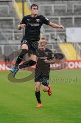 3. Liga - Türkgücü München - FC Ingolstadt 04 - Tor Jubel Thomas Keller (27, FCI) 0:1, Ilmari Niskanen (22, FCI)