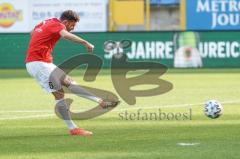 3. Liga - Waldhof Mannheim - FC Ingolstadt 04 - Rico Preisinger (6, FCI) Schuß Warmup