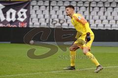 3. Liga - Türkgücü München - FC Ingolstadt 04 - Torwart Fabijan Buntic (24, FCI) gibt Anweisungen