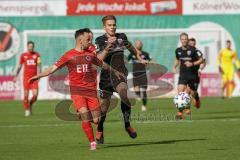 3. Liga - FC Viktoria Köln - FC Ingolstadt 04 - Handle Simon (7 Köln) Filip Bilbija (35, FCI)