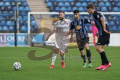 3. Liga - Waldhof Mannheim - FC Ingolstadt 04 - Marc Stendera (10, FCI) Christiansen Max (13 Mannheim)