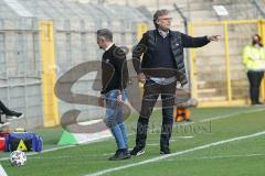 3. Liga - Waldhof Mannheim - FC Ingolstadt 04 - Cheftrainer Tomas Oral (FCI) und Direktor Sport Michael Henke (FCI)