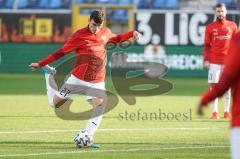 3. Liga - Waldhof Mannheim - FC Ingolstadt 04 - Thomas Keller (27, FCI)  Schuß Warmup