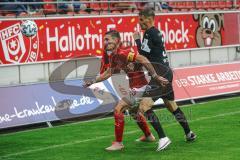 3. Liga - Hallescher FC - FC Ingolstadt 04 - Reddemann Sören (25 Halle) Stefan Kutschke (30, FCI)