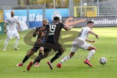 3. Liga - Waldhof Mannheim - FC Ingolstadt 04 - Marc Stendera (10, FCI) Donkor Anton-Leander (19 Mannheim)