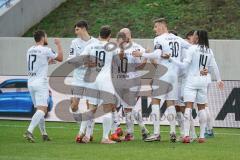 3. Liga - 1. FC Saarbrücken - FC Ingolstadt 04 - Tor 1:2 Jubel Dennis Eckert Ayensa (7, FCI) Marcel Gaus (19, FCI) Stefan Kutschke (30, FCI) Caniggia Ginola Elva (14, FCI) Marc Stendera (10, FCI) Nico Antonitsch (5, FCI) Merlin Röhl (34, FCI)