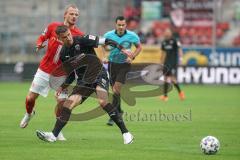 3. Liga - Hallescher FC - FC Ingolstadt 04 - Stefan Kutschke (30, FCI) Titsch Rivero Marcel (26 Halle)