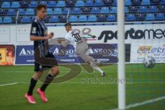 3. Liga - Waldhof Mannheim - FC Ingolstadt 04 - Stefan Kutschke (30, FCI) überwindet Torwart Bartels Jan-Christoph (23 Mannheim) Tor Jubel Anschlußtreffer 3:1, Christiansen Max (13 Mannheim)