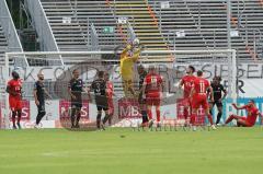 3. Liga - FC Viktoria Köln - FC Ingolstadt 04 - Torwart Fabijan Buntic (24, FCI) fängt den Ball sicher