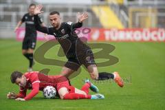 3. Liga - Türkgücü München - FC Ingolstadt 04 - Fatih Kaya (9, FCI) Stangl Stefan (23 Türkgücü)