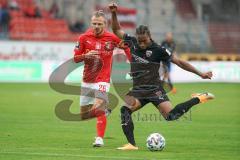 3. Liga - Hallescher FC - FC Ingolstadt 04 - Titsch Rivero Marcel (26 Halle) Caniggia Ginola Elva (14, FCI)