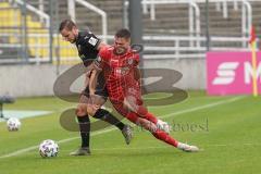 3. Liga - Türkgücü München - FC Ingolstadt 04 - Zweikampf Michael Heinloth (17, FCI) Fischer Kilian (17 Türkgücü)