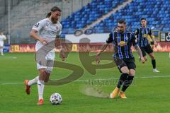 3. Liga - Waldhof Mannheim - FC Ingolstadt 04 - Björn Paulsen (4, FCI) Hofrath Marcel (31 Mannheim)