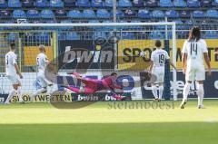 3. Liga - Waldhof Mannheim - FC Ingolstadt 04 - Tor für Mannheim , Torwart Fabijan Buntic (24, FCI)