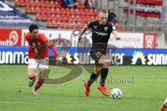 3. Liga - Hallescher FC - FC Ingolstadt 04 - Ilmari Niskanen (22, FCI) Landgraf Niklas (31 Halle)