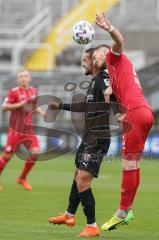 3. Liga - Türkgücü München - FC Ingolstadt 04 - Fatih Kaya (9, FCI) Sorge Alexander (13 Türkgücü) Kopfball Duell