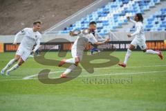 3. Liga - 1. FC Saarbrücken - FC Ingolstadt 04 - Tor 1:3 Jubel Robin Krauße (23, FCI) Dennis Eckert Ayensa (7, FCI) Caniggia Ginola Elva (14, FCI)