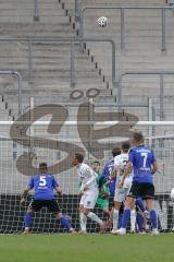 3. Liga - 1. FC Saarbrücken - FC Ingolstadt 04 - Torwart Fabijan Buntic (24, FCI) auf der Lauer, letzte Szene