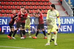 3. Liga - FC Ingolstadt 04 - SV Wiesbaden - Tor Stefan Kutschke (30, FCI) Jubel, Ilmari Niskanen (22, FCI) Marc Stendera (10, FCI) Fatih Kaya (9, FCI)