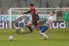 3. Liga - FC Ingolstadt 04 - F.C. Hansa Rostock - Merlin Röhl (34, FCI) Nico Neidhart (7 Rostock)