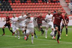 3. Liga - FC Ingolstadt 04 - SC Verl - Björn Paulsen (4, FCI) mit der Hacke Mikic Daniel (4 Verl) Janjic Zlatko (13 Verl)