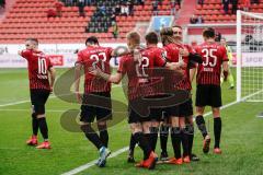 3. Liga - FC Ingolstadt 04 - SC Verl - Tor Jubel Siegtreffer Björn Paulsen (4, FCI), Jubel, Ilmari Niskanen (22, FCI) Filip Bilbija (35, FCI) Thomas Keller (27, FCI) Marc Stendera (10, FCI) Michael Heinloth (17, FCI)