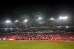 3. Liga - FC Ingolstadt 04 - F.C. Hansa Rostock - leeres Stadion, Corona, Hygienevorschriften, Audi Sportpark bei Nacht