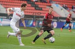 3. Liga - FC Ingolstadt 04 - SC Verl - Schwermann Julian (8 Verl) Marcel Gaus (19, FCI)