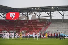 3. Liga - FC Ingolstadt 04 - VfB Lübeck - Gedenkminute für Trier