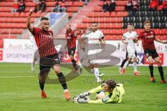 3. Liga - FC Ingolstadt 04 - SC Verl - Fatih Kaya (9, FCI) scheitert an Torwart Brüseke Robin (32 Verl)