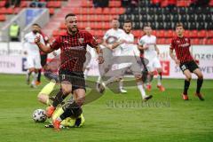 3. Liga - FC Ingolstadt 04 - SC Verl - Fatih Kaya (9, FCI) scheitert an Torwart Brüseke Robin (32 Verl)