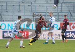 3. Liga - FC Ingolstadt 04 - MSV Duisburg - Björn Paulsen (4, FCI) Darius Ghindovean (8 MSV)